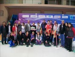 Milli Curlingçilere moral desteği